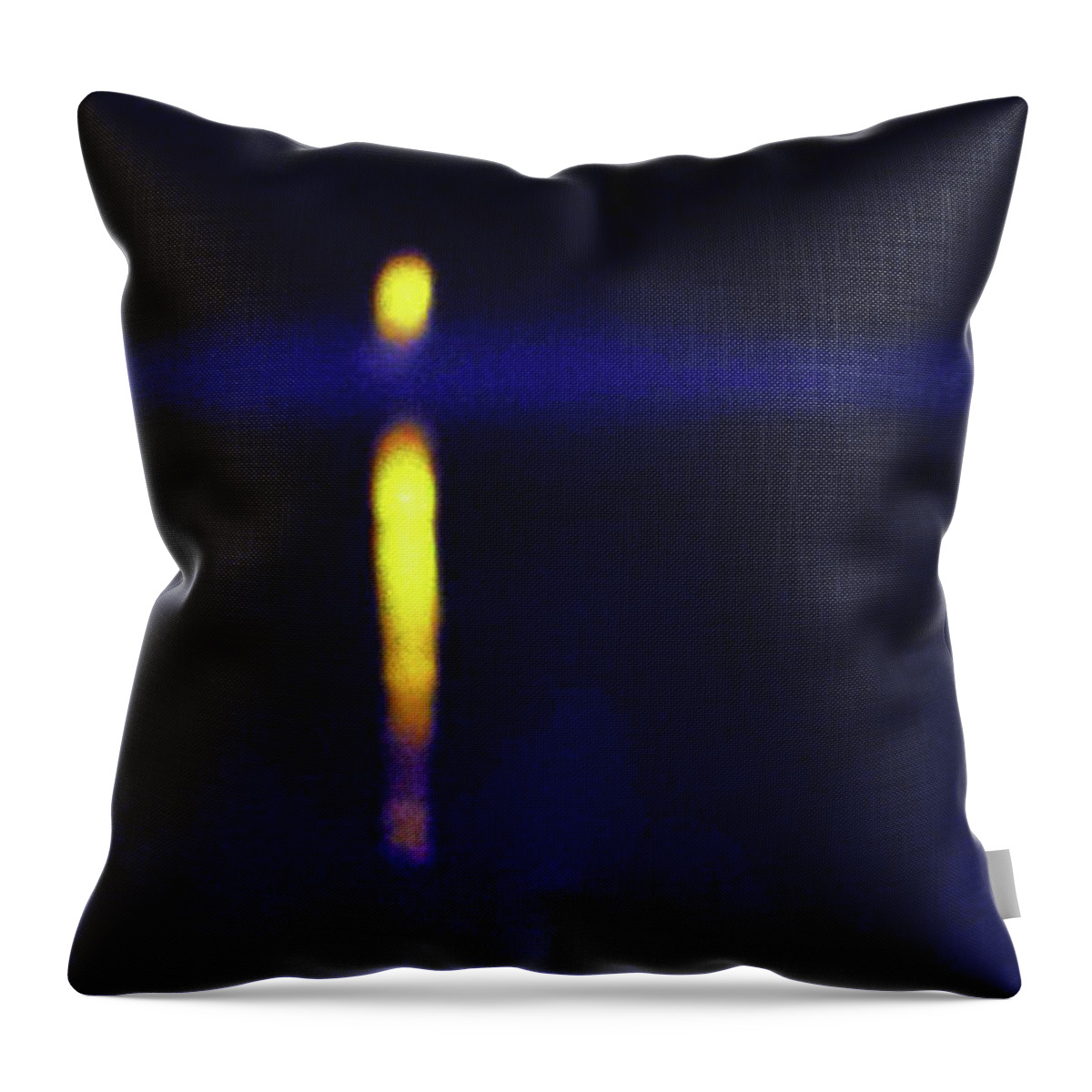 Abstract Throw Pillow featuring the photograph Light The Way by Trina R Sellers
