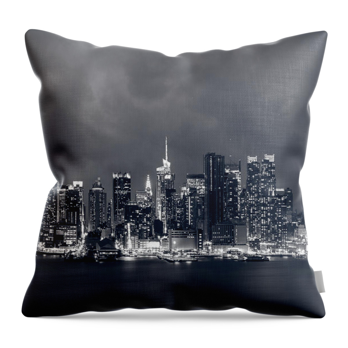 New York City Throw Pillow featuring the photograph Light Will Drive Out Darkness by Elvira Pinkhas