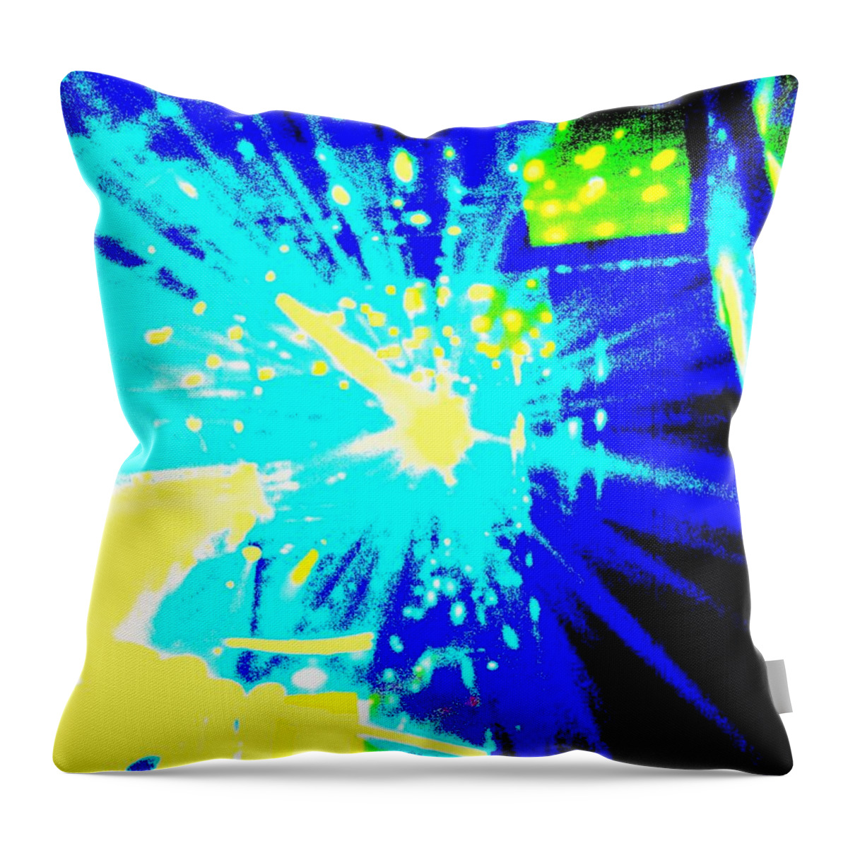 Lites Throw Pillow featuring the photograph Lights by Lessandra Grimley