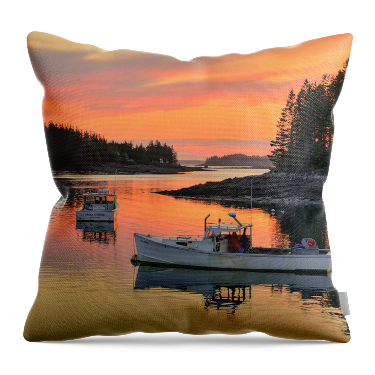 Sunset Throw Pillow featuring the photograph Like A Rolling River by Jeff Cooper