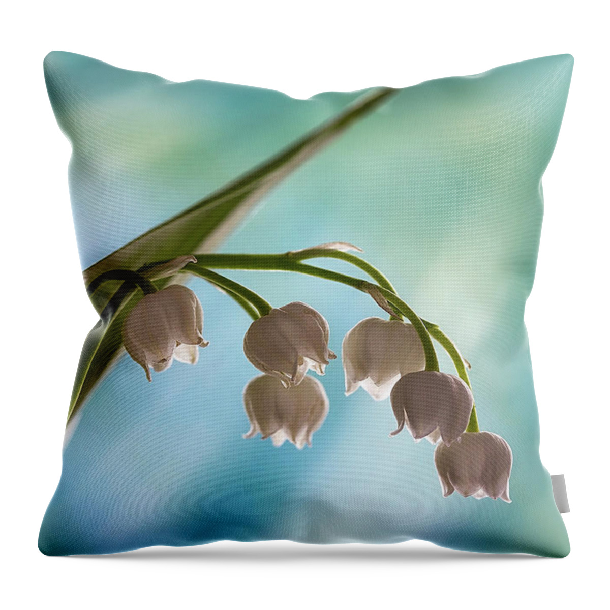 Lily Throw Pillow featuring the photograph Lily of the Valley by Shirley Mitchell