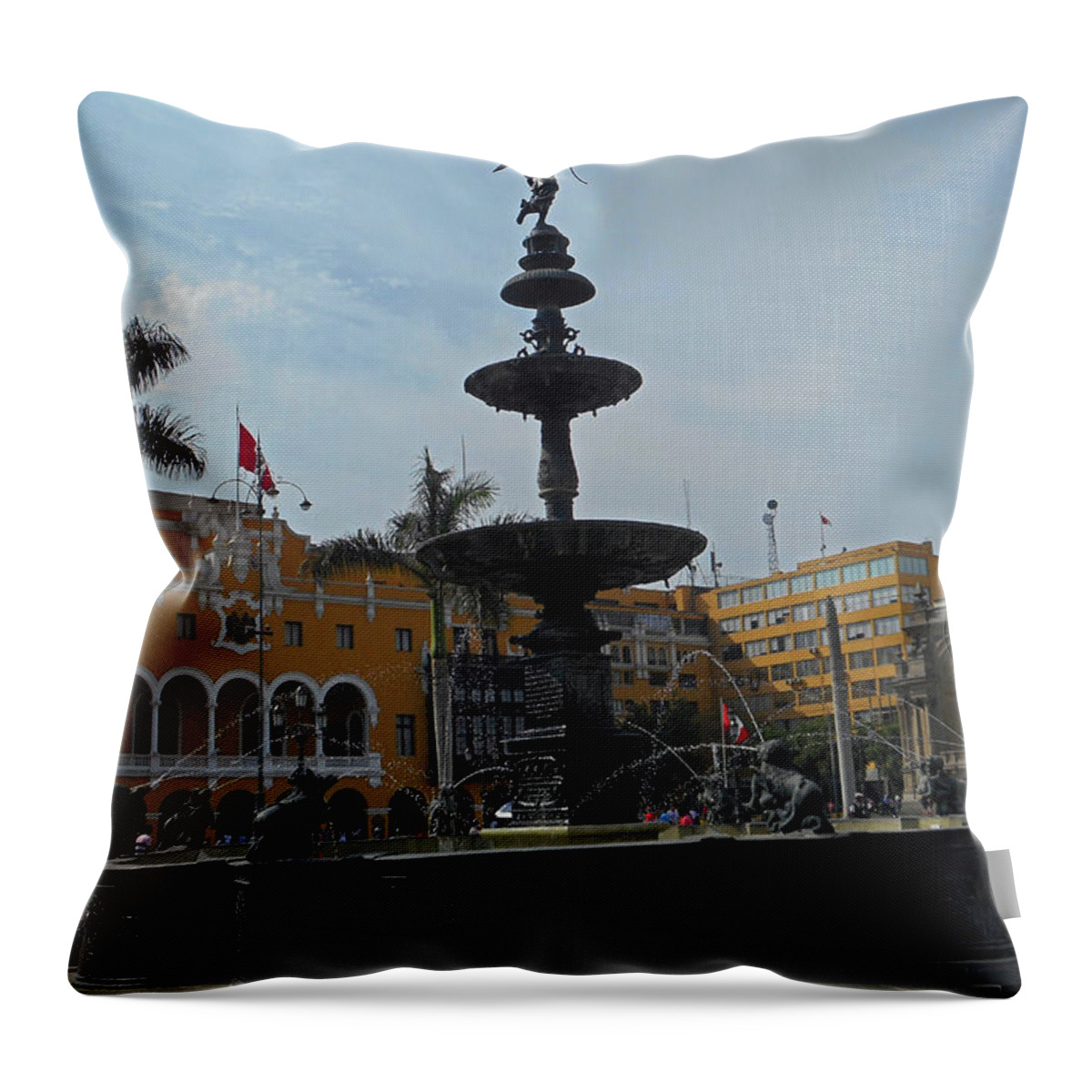 Lima Throw Pillow featuring the photograph Lima 36 by Ron Kandt