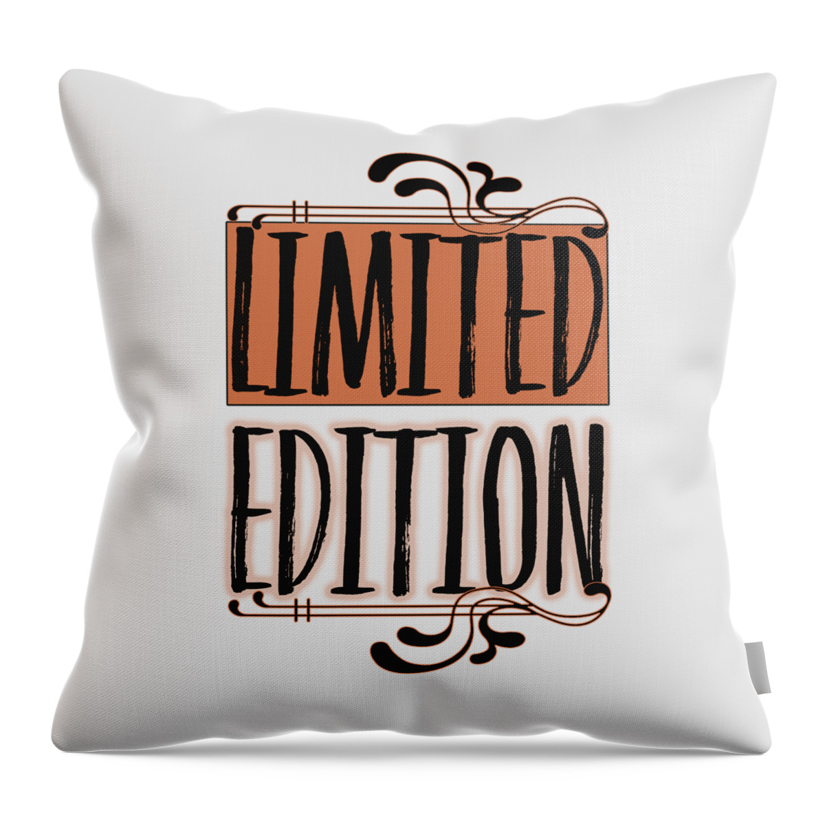 Abstract Throw Pillow featuring the digital art Limited Edition by Melanie Viola