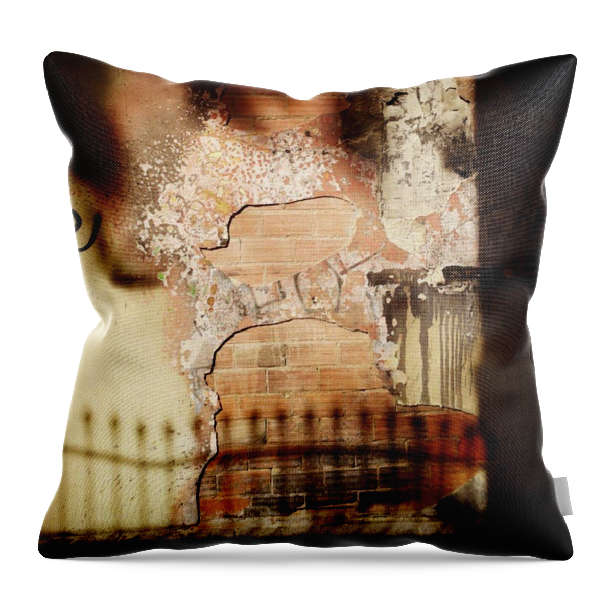  Throw Pillow featuring the photograph Line Of Fire by Tim Freeman