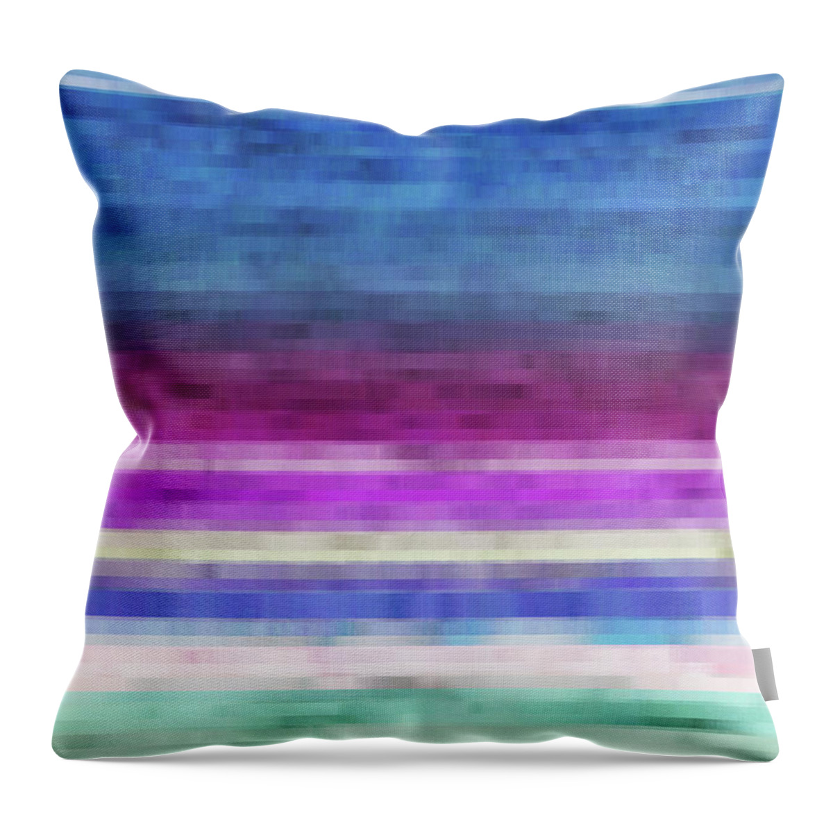 Canvas Throw Pillow featuring the digital art Lines by Matthew Lindley