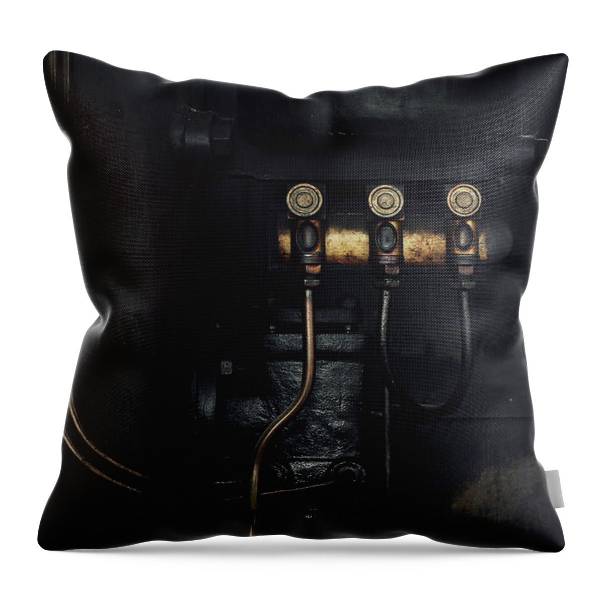 Black Throw Pillow featuring the photograph Link by Zoltan Toth