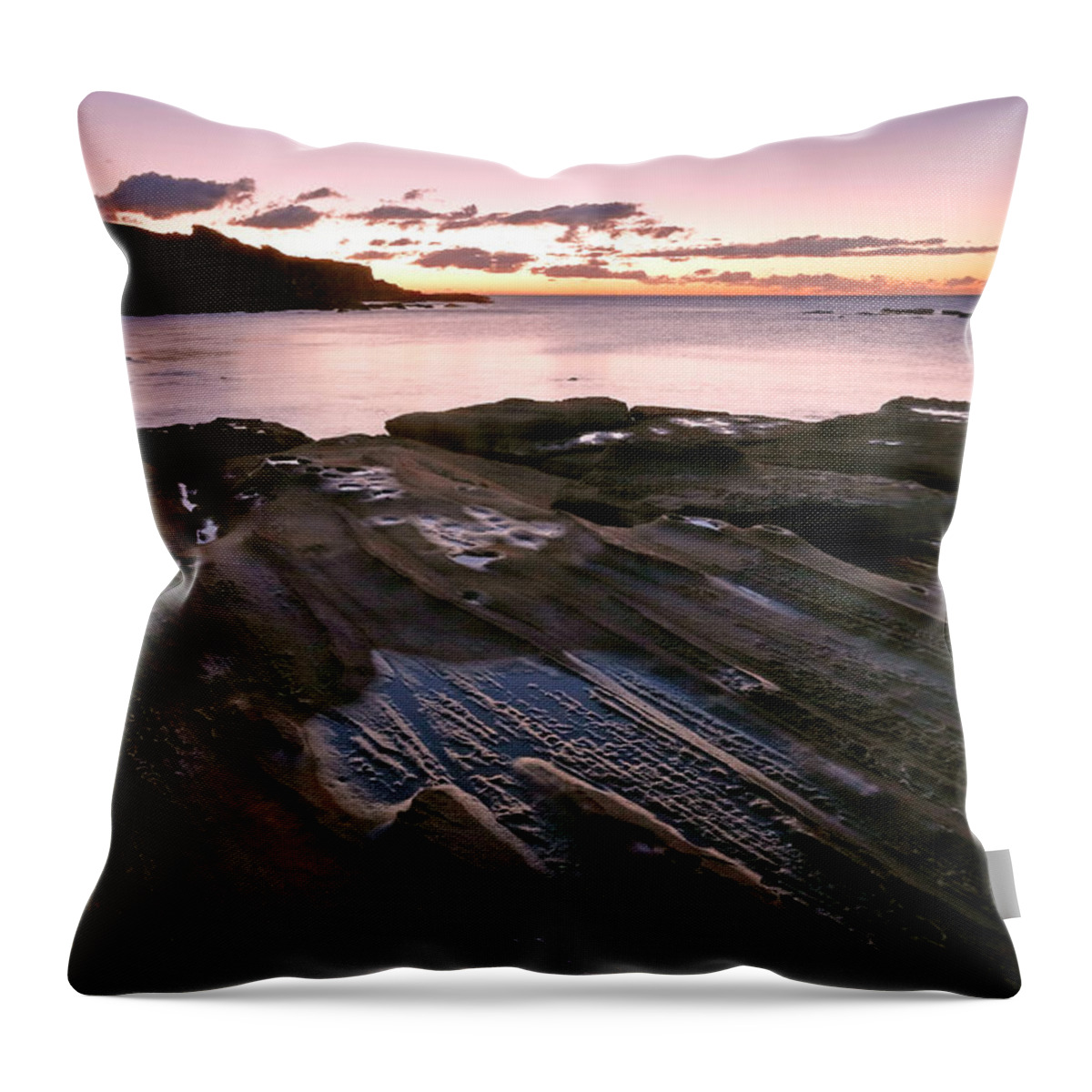 Little Throw Pillow featuring the photograph Little Bay Dawn by Nicholas Blackwell