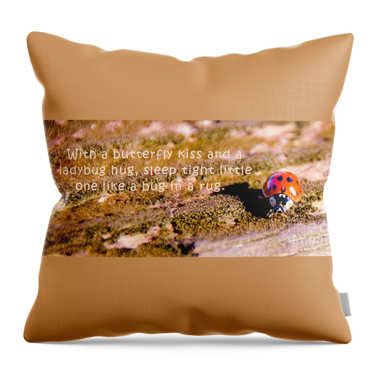 Macro Throw Pillow featuring the photograph Little bug by Andrea Anderegg