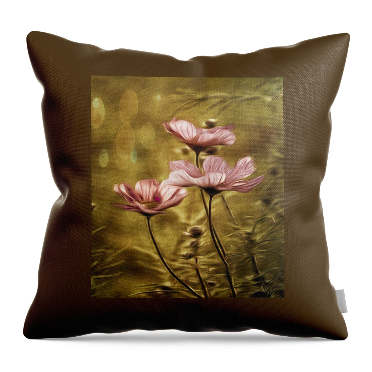 Flower Throw Pillow featuring the photograph Little Flowers by Phyllis Meinke