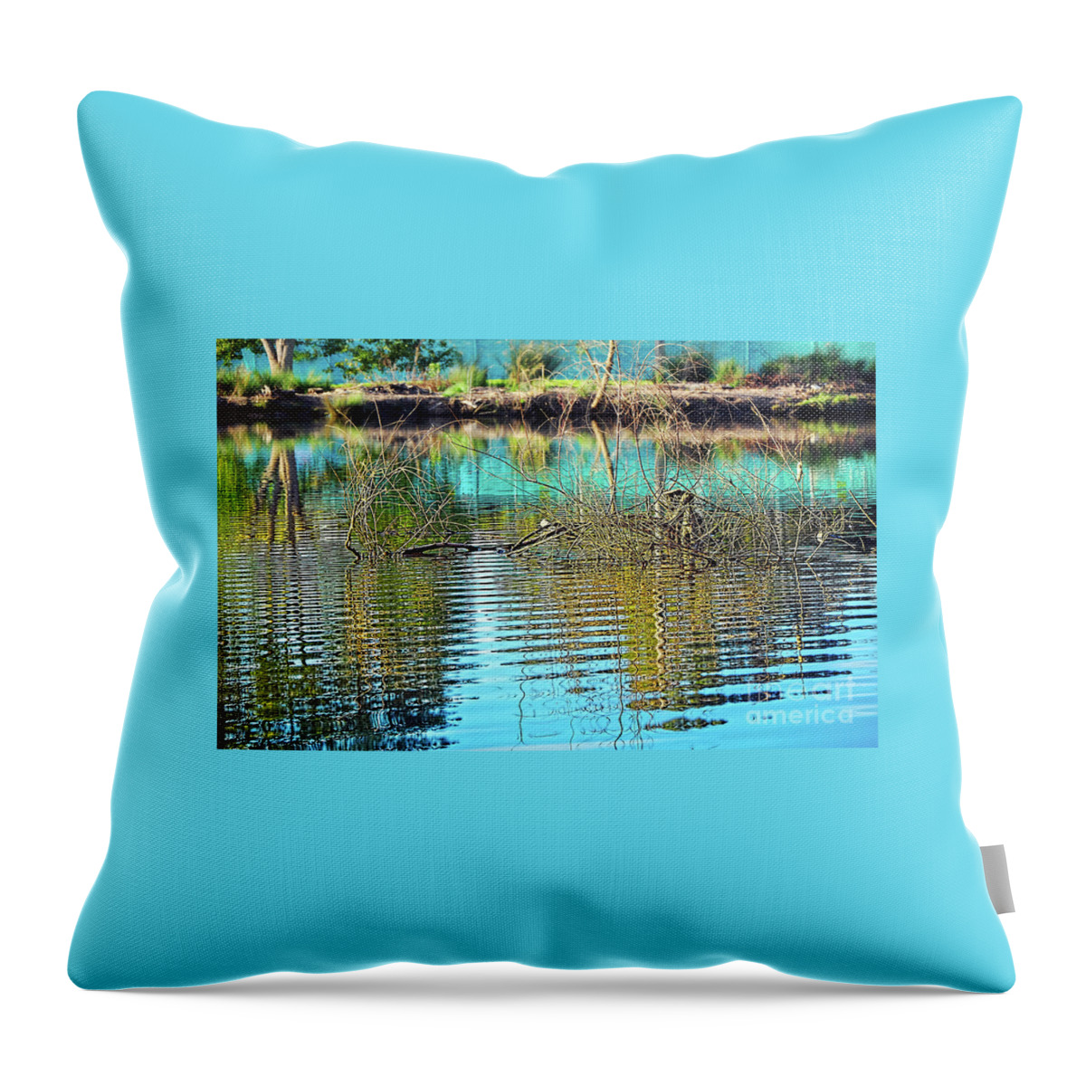 Little Ripples Throw Pillow featuring the photograph Little Ripples by Kaye Menner by Kaye Menner