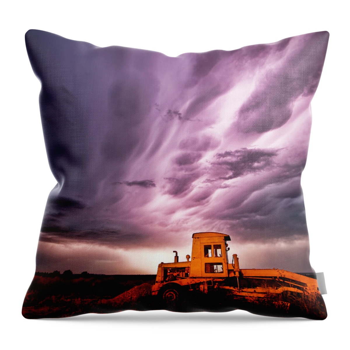 Nebraska Throw Pillow featuring the photograph Living Sky in Nebraska by Ryan Crouse