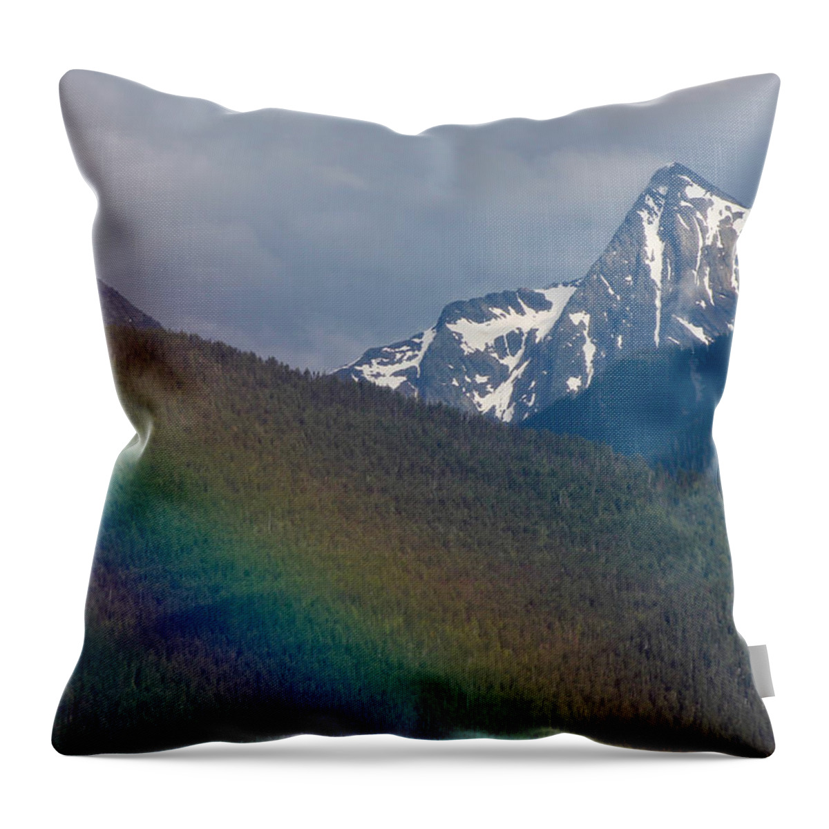 Loki Throw Pillow featuring the photograph Loki Rainbow by Cathie Douglas