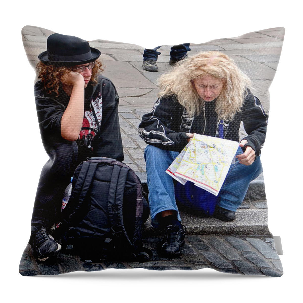 London Throw Pillow featuring the photograph London Blues by Ira Shander
