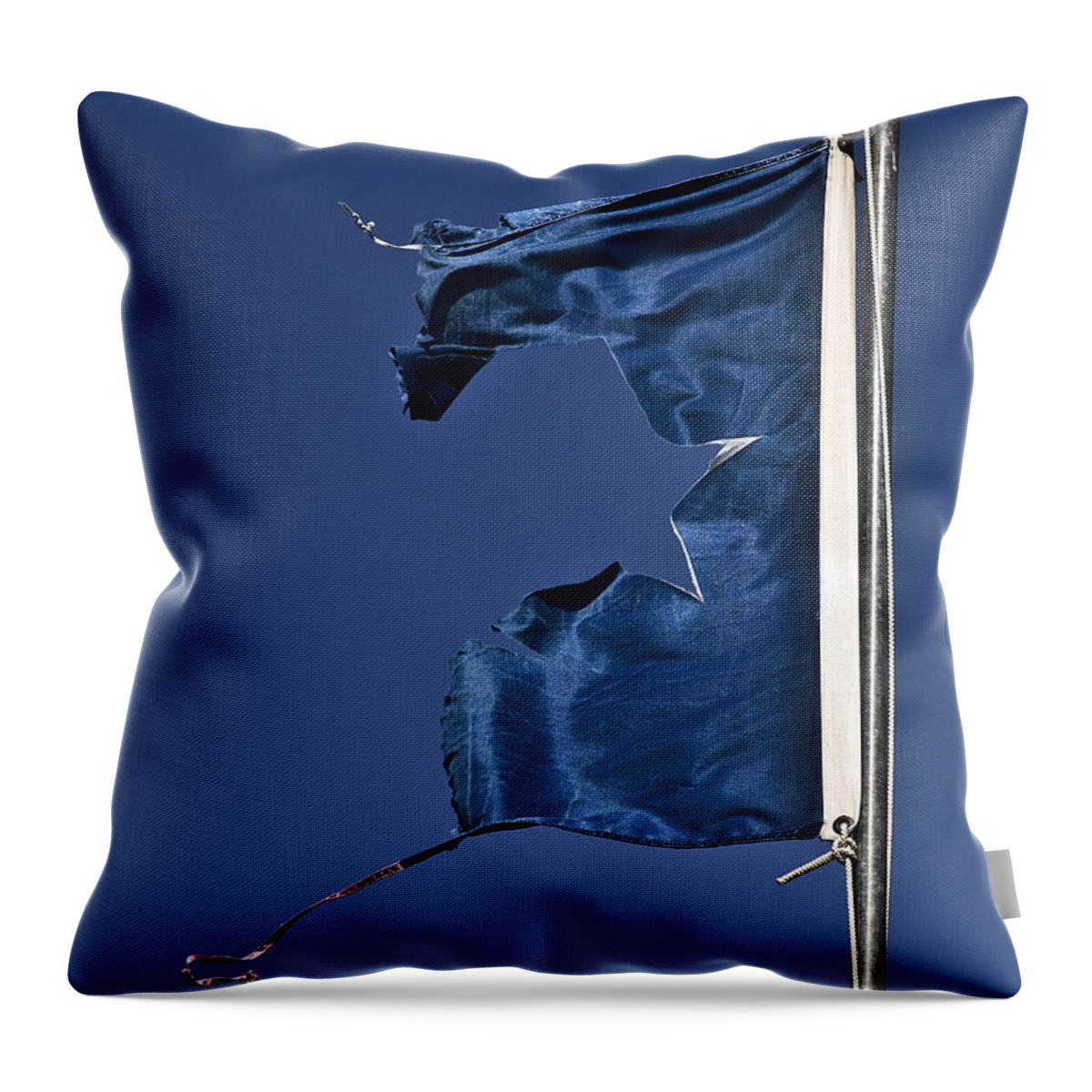 Flag Throw Pillow featuring the photograph Lone Star by Tim Hightower