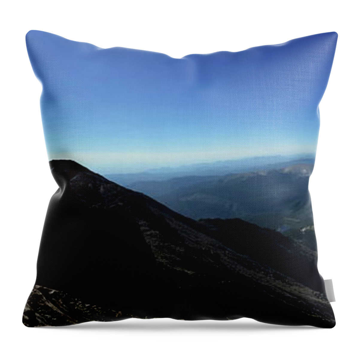 Longs Throw Pillow featuring the photograph Longs Peak west by Trent Mallett