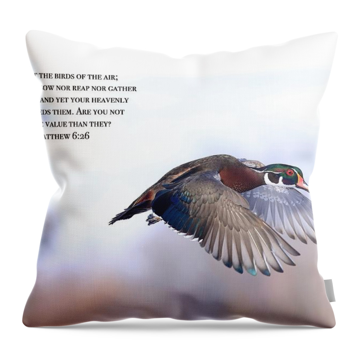 Look At The Birds Throw Pillow featuring the photograph Look at the birds by Lynn Hopwood