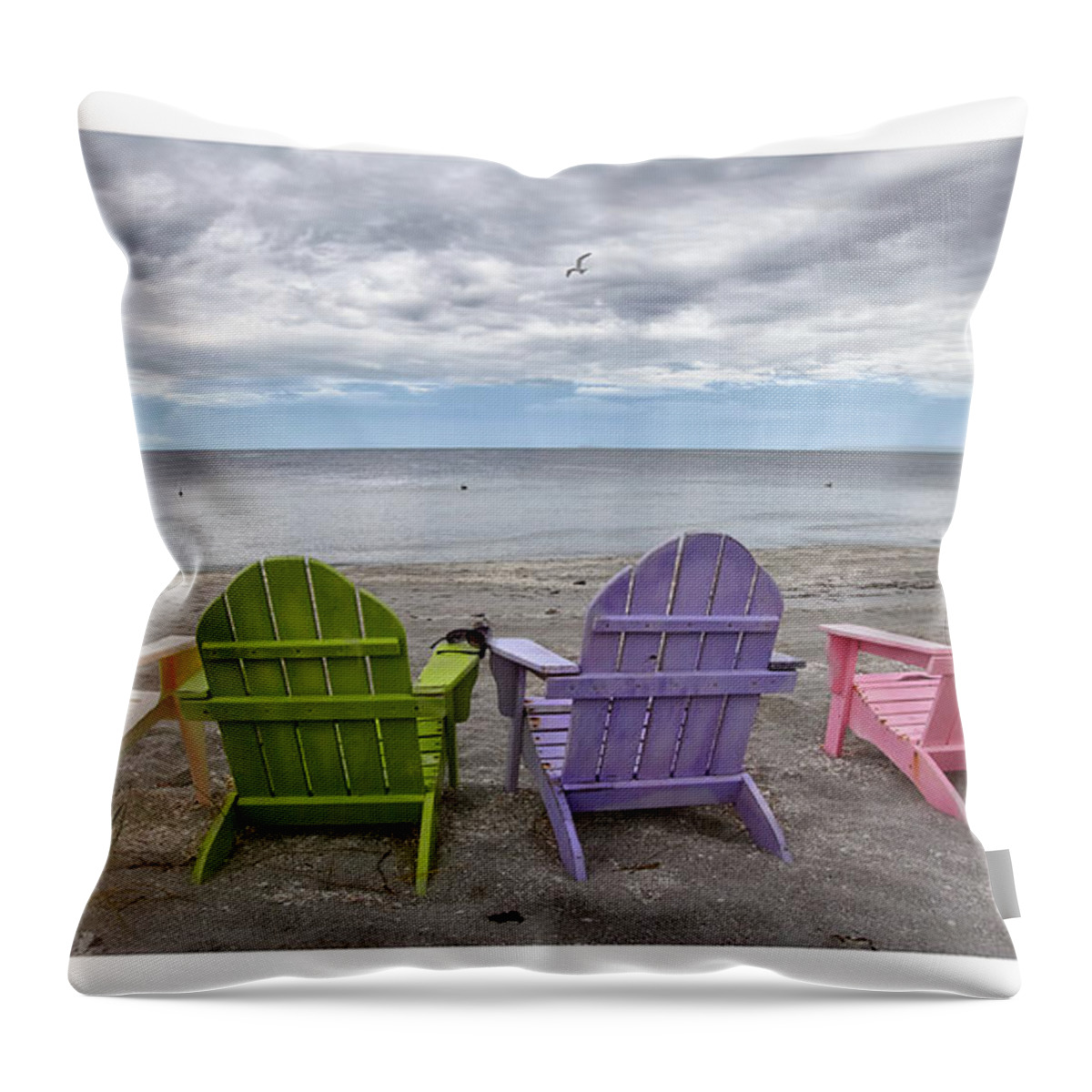 Landscape Throw Pillow featuring the photograph Looking at the sea by Alberto Audisio
