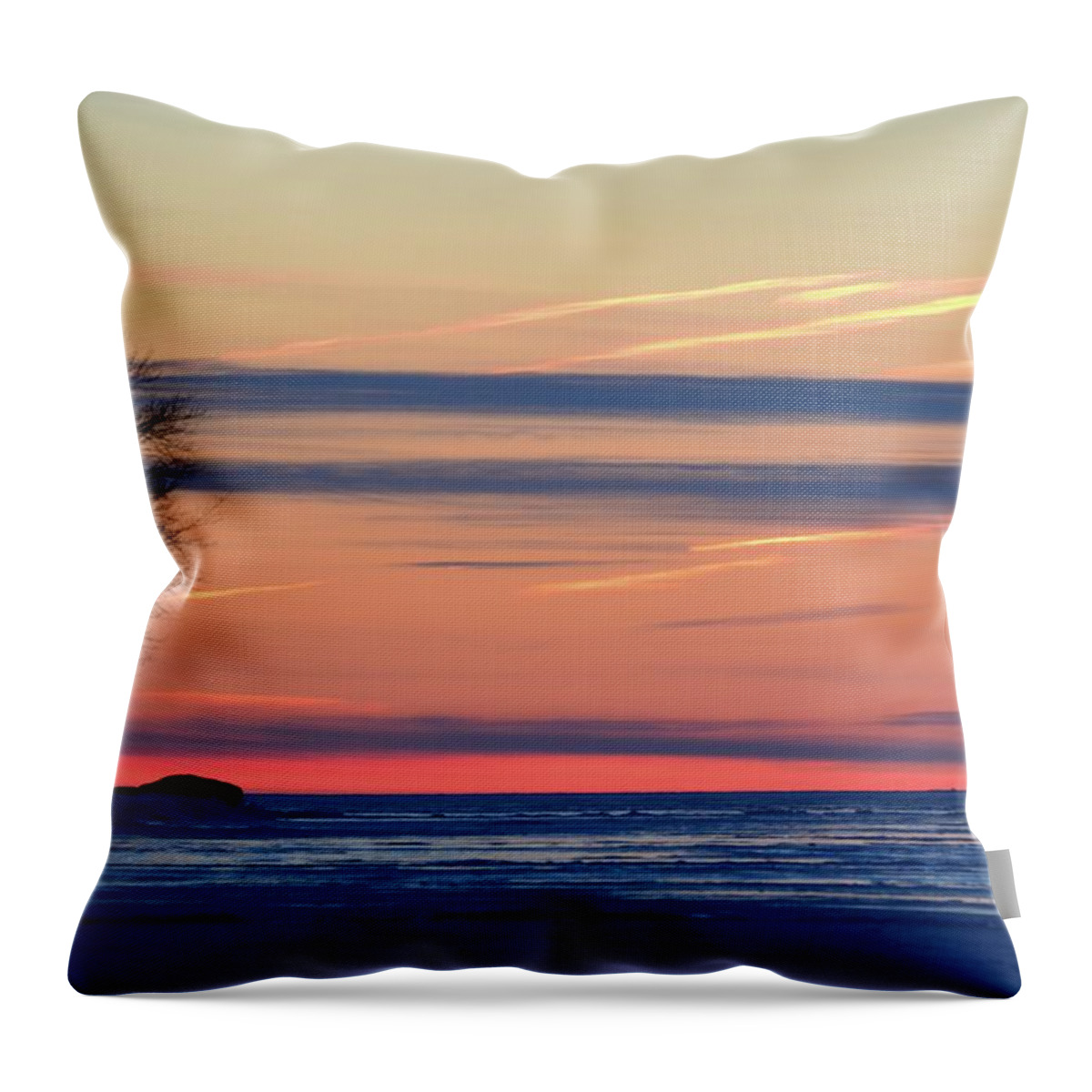 Abstract Throw Pillow featuring the photograph Looking Past The Tree by Lyle Crump