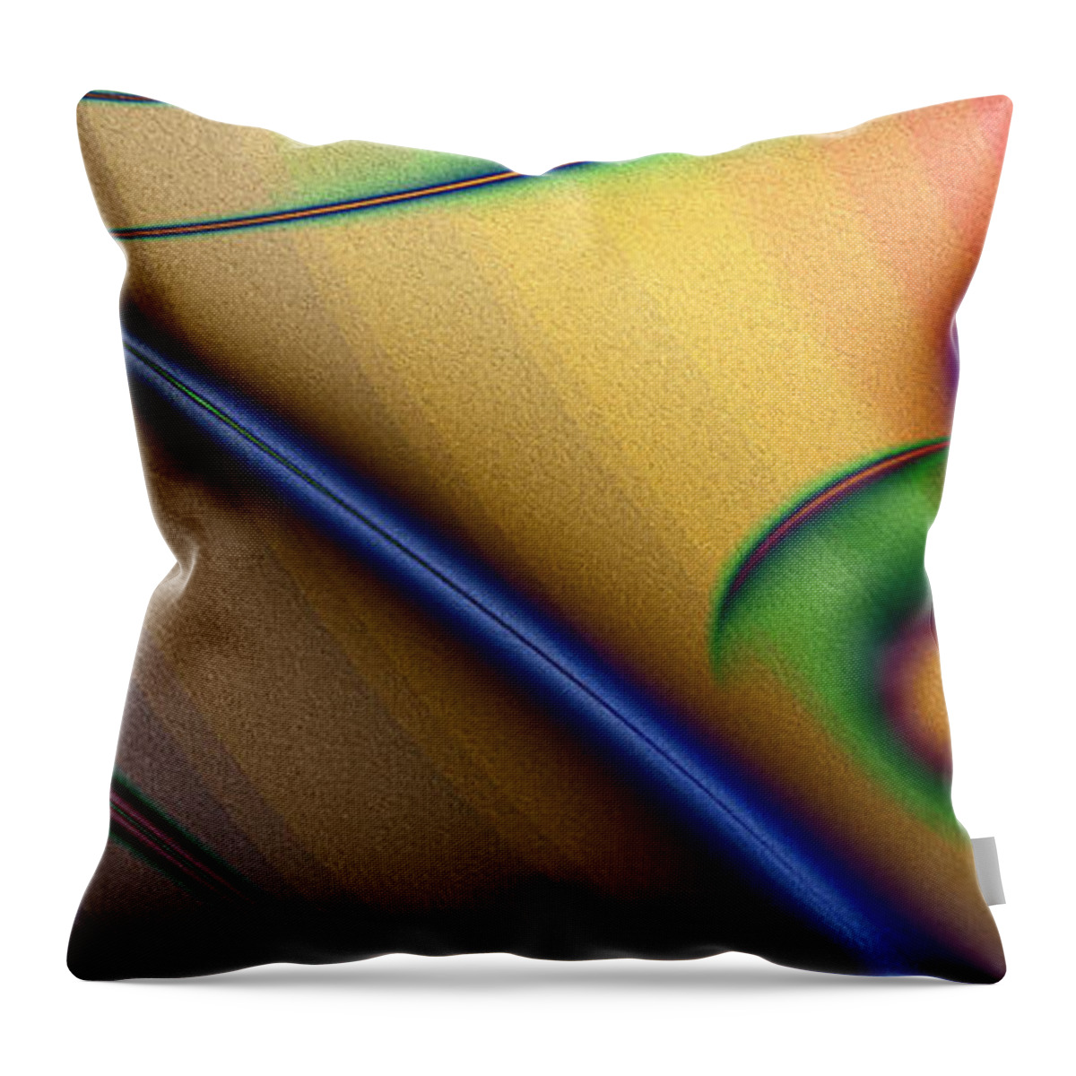 Abstract Throw Pillow featuring the digital art Loros de la Selva by Kiki Art