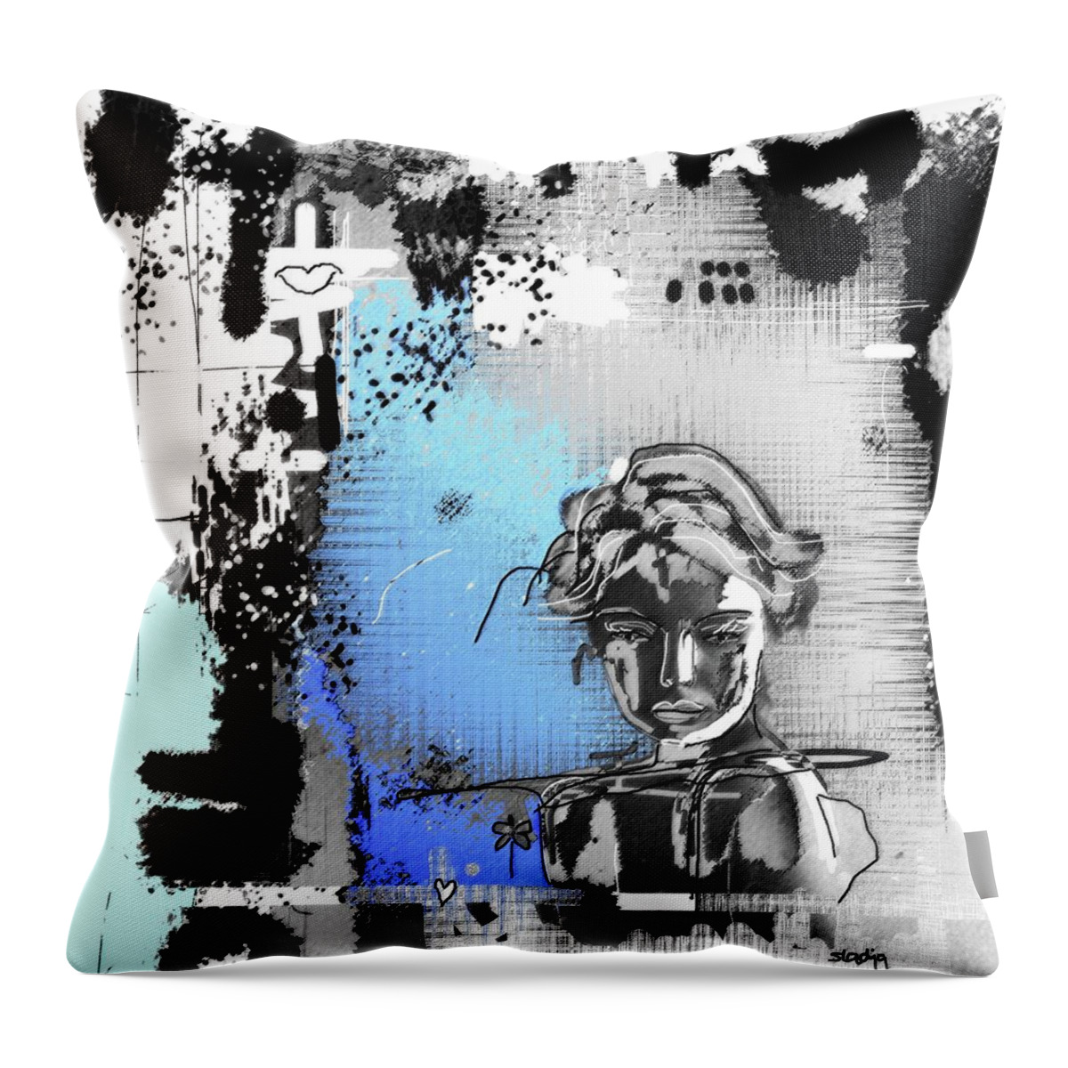 Lost Love Throw Pillow featuring the digital art Lost Love by Sladjana Lazarevic