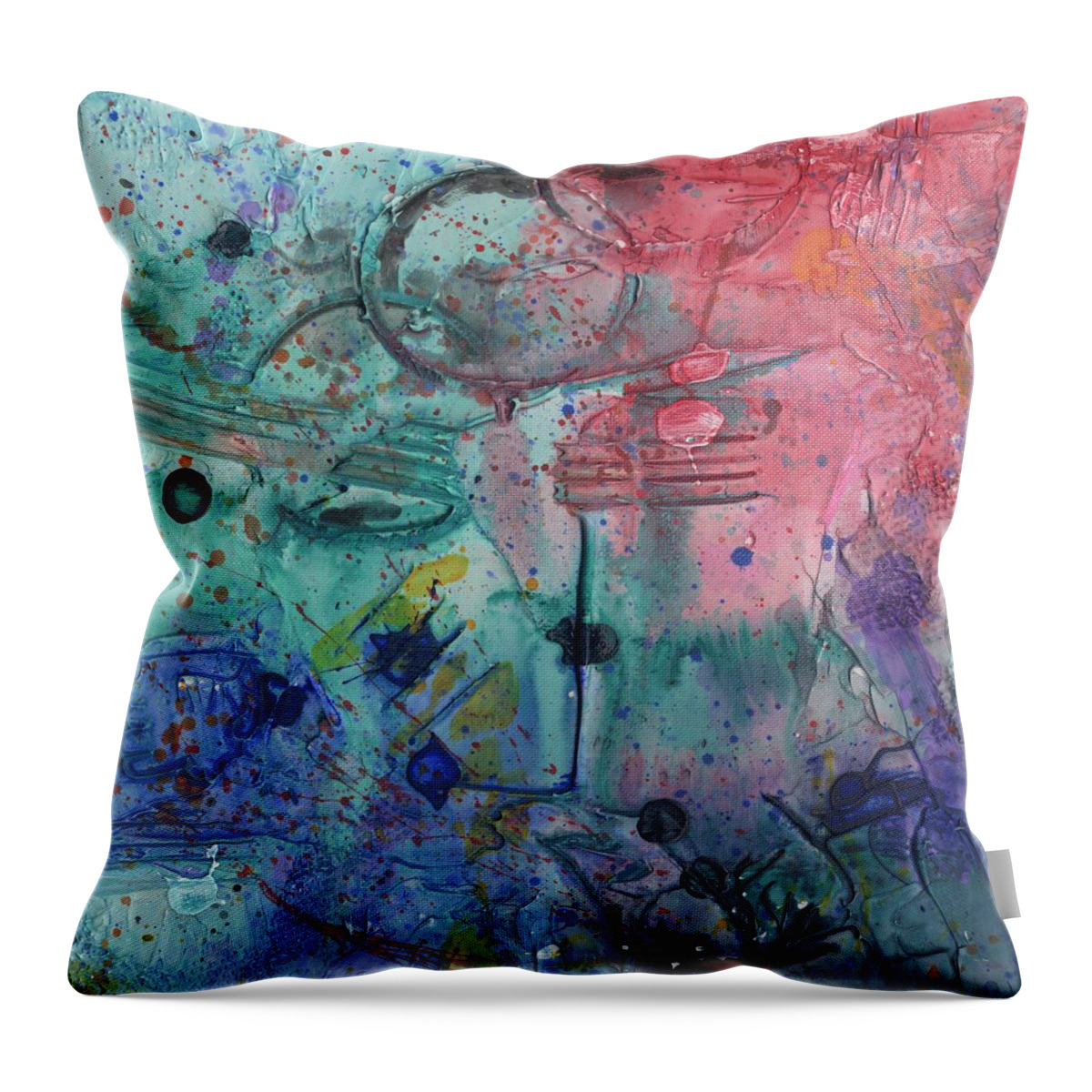 Paradise Throw Pillow featuring the painting Lost Paradise by Phil Strang
