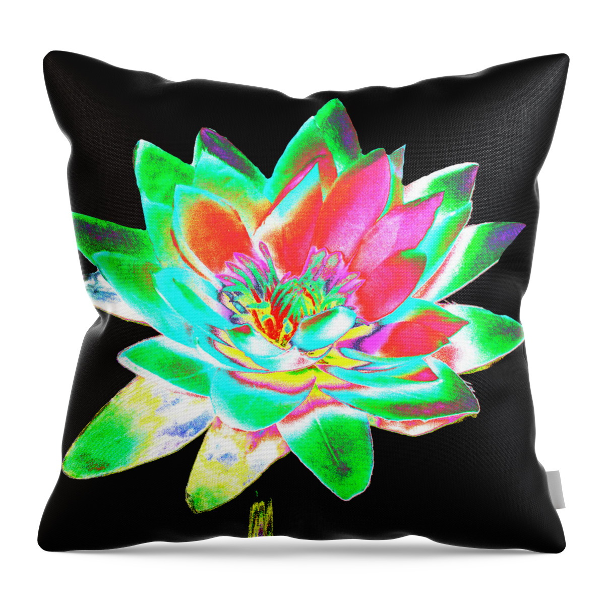 Flowers Throw Pillow featuring the photograph Lotus 4 by Ann Tracy