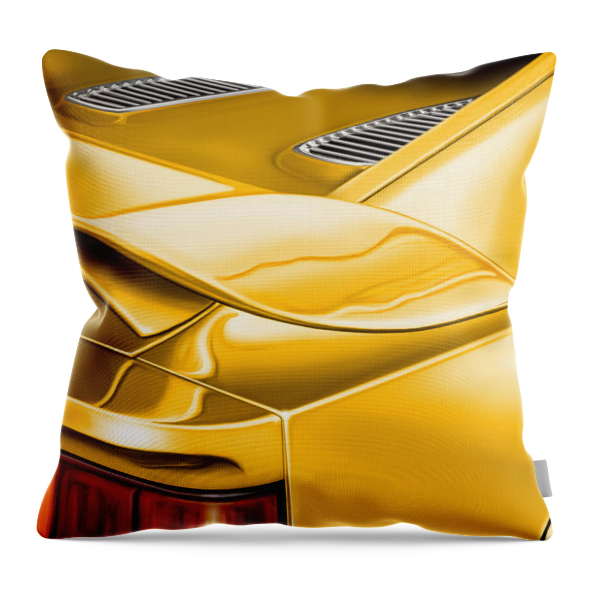 Lotus Throw Pillow featuring the digital art Lotus Esprit Detail by David Kyte