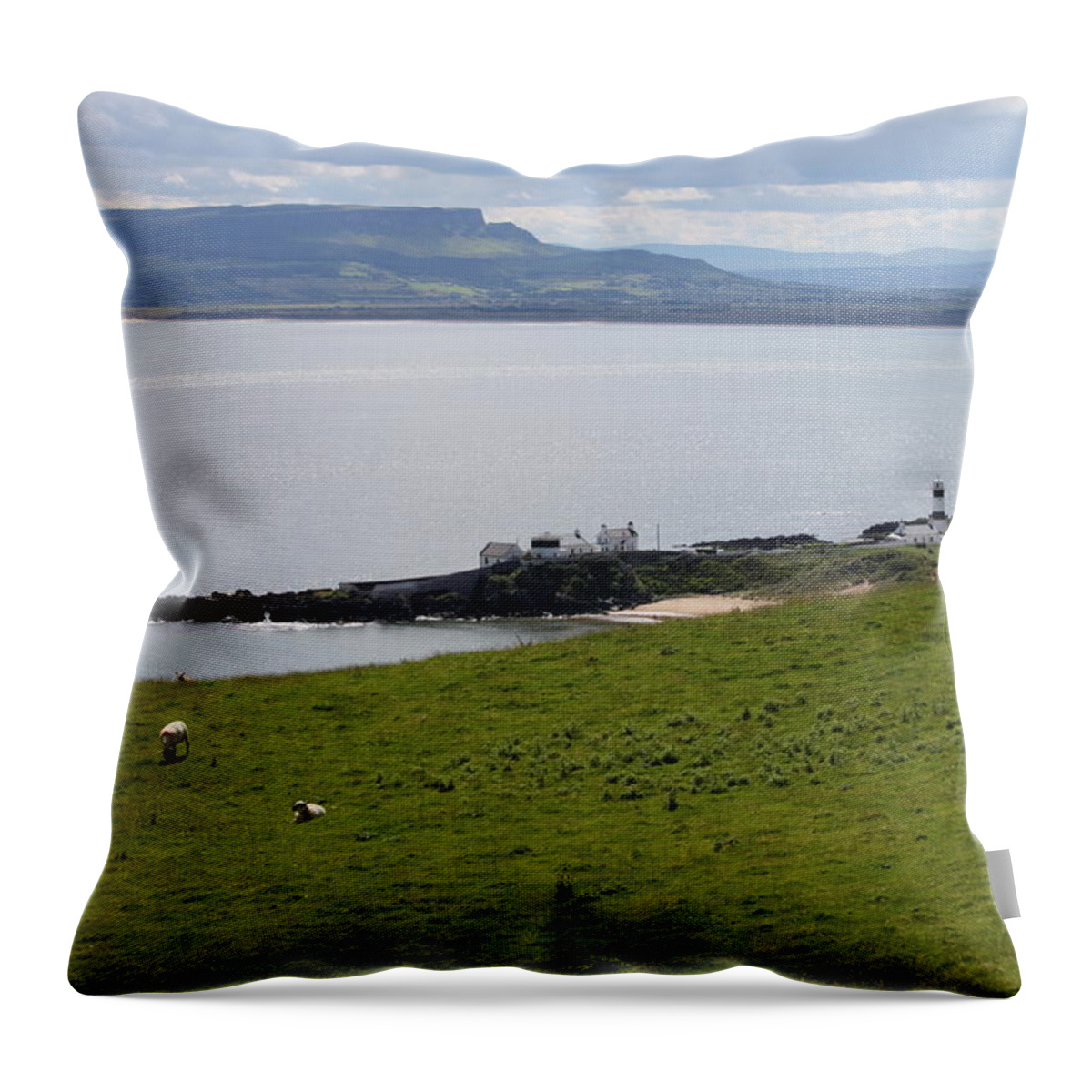 Lough Foyle Throw Pillow featuring the photograph Lough Foyle 4210 by John Moyer