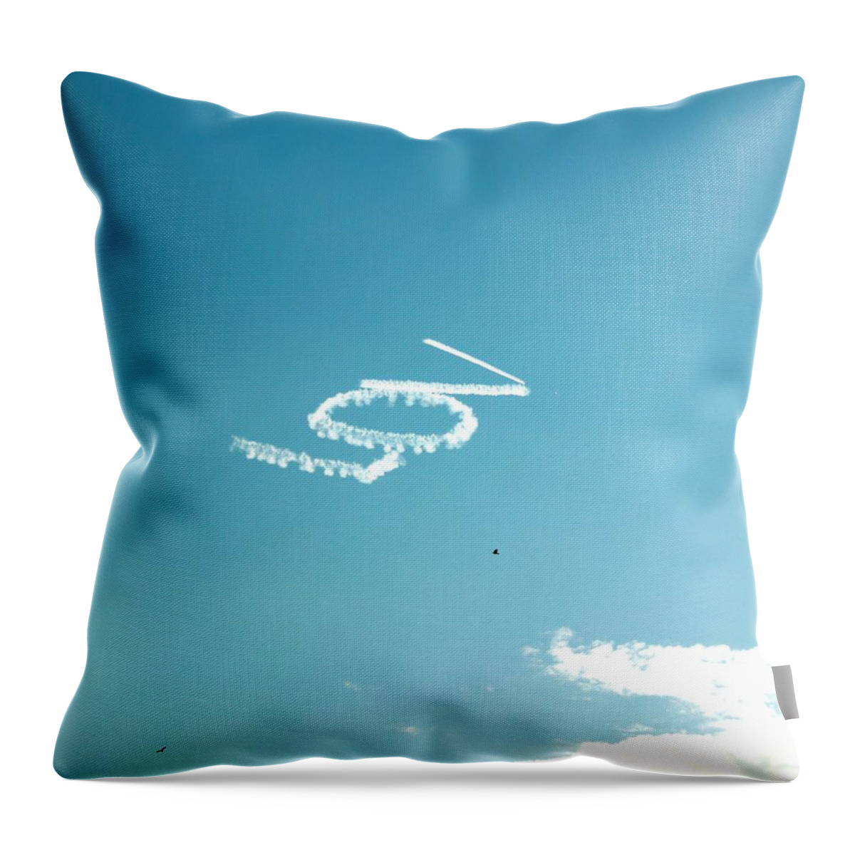 All Products Throw Pillow featuring the photograph LOV In The Air by Lorna Maza