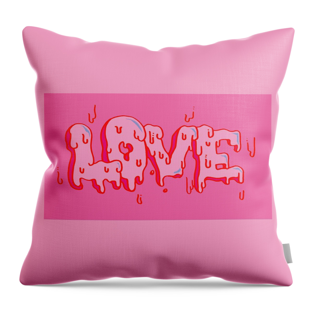 Love Throw Pillow featuring the digital art Love by East village mountain