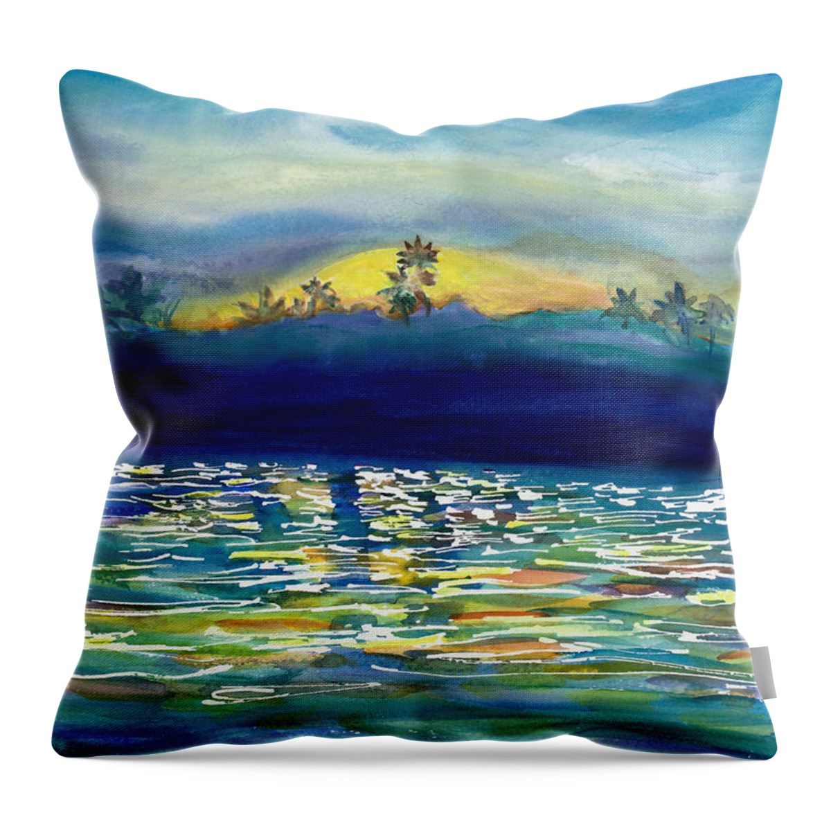 Love Throw Pillow featuring the painting Love Is In The Air by Dale Bernard