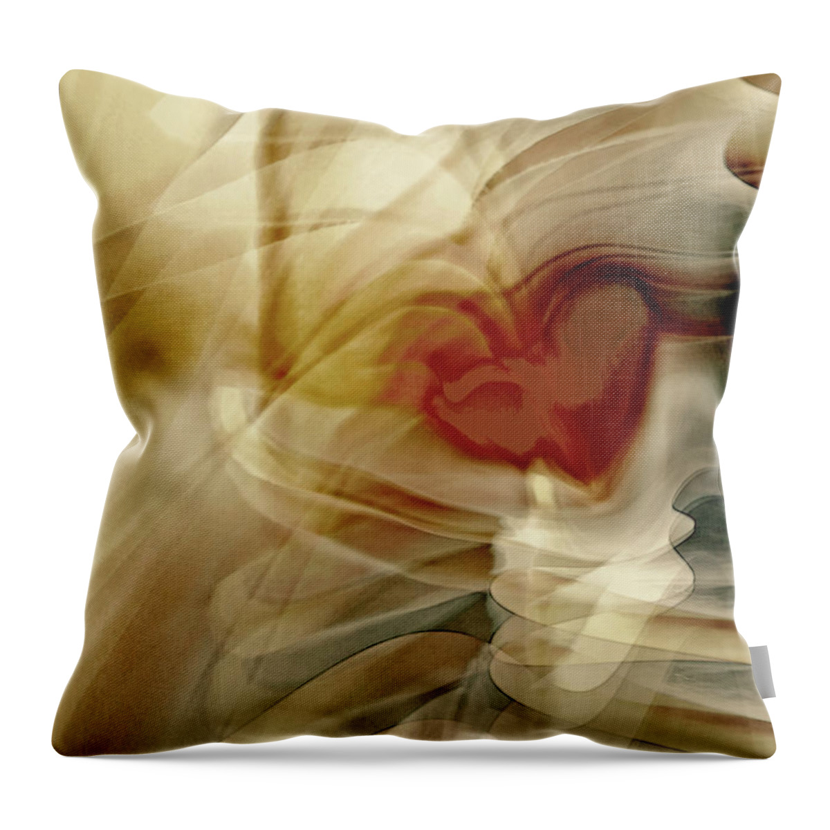 Love Art Throw Pillow featuring the digital art Love by Linda Sannuti