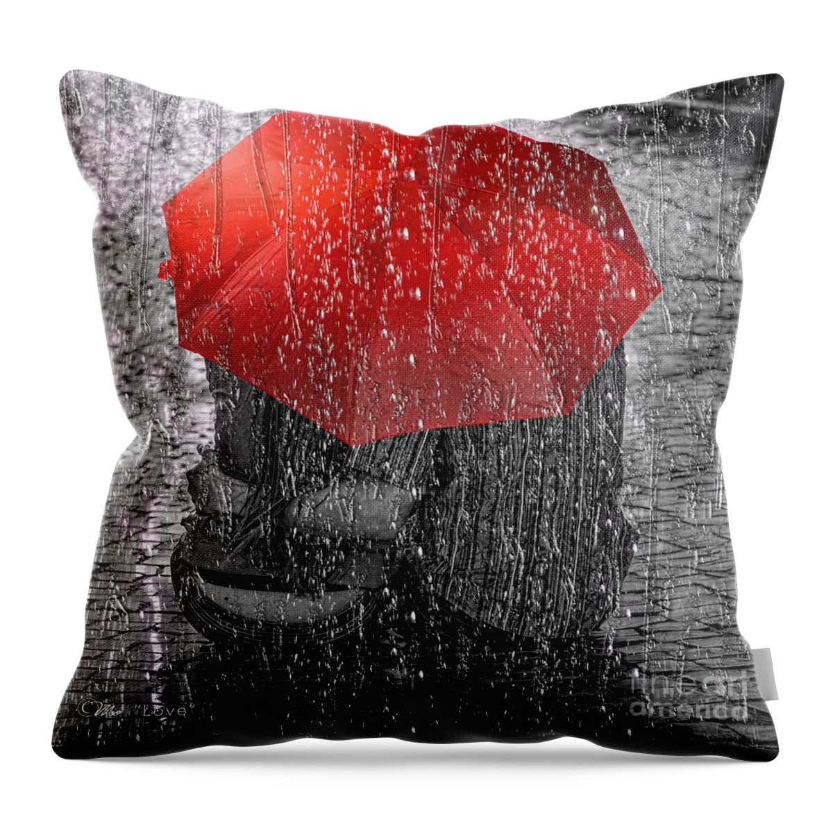 Love Throw Pillow featuring the photograph Love by Mo T