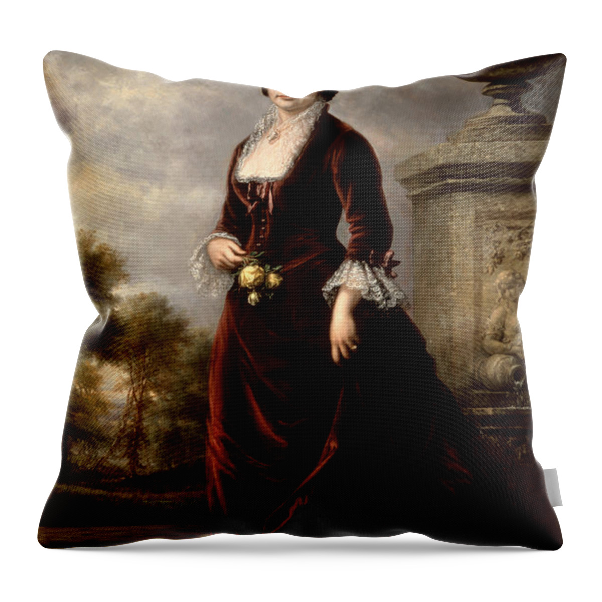 Government Throw Pillow featuring the photograph Lucy Hayes, First Lady by Science Source