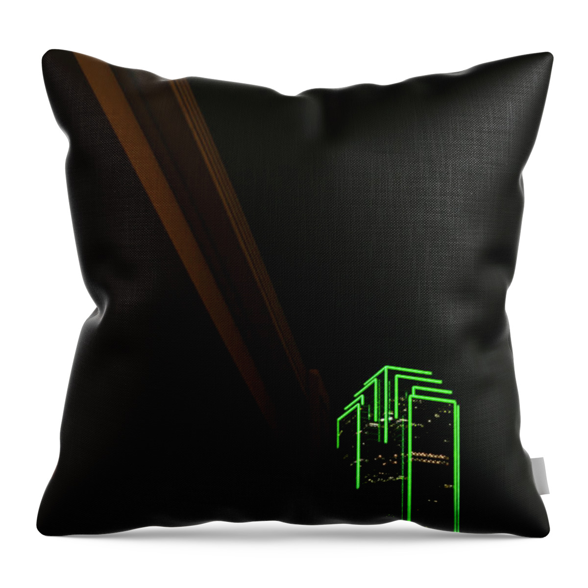 Dallas Throw Pillow featuring the photograph Lux Noir by Peter Hull