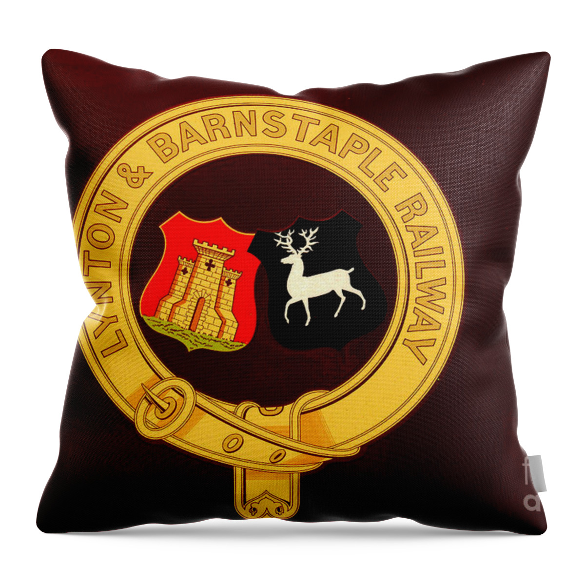 Crests Throw Pillow featuring the photograph Lynton And Barnstaple by Richard Denyer