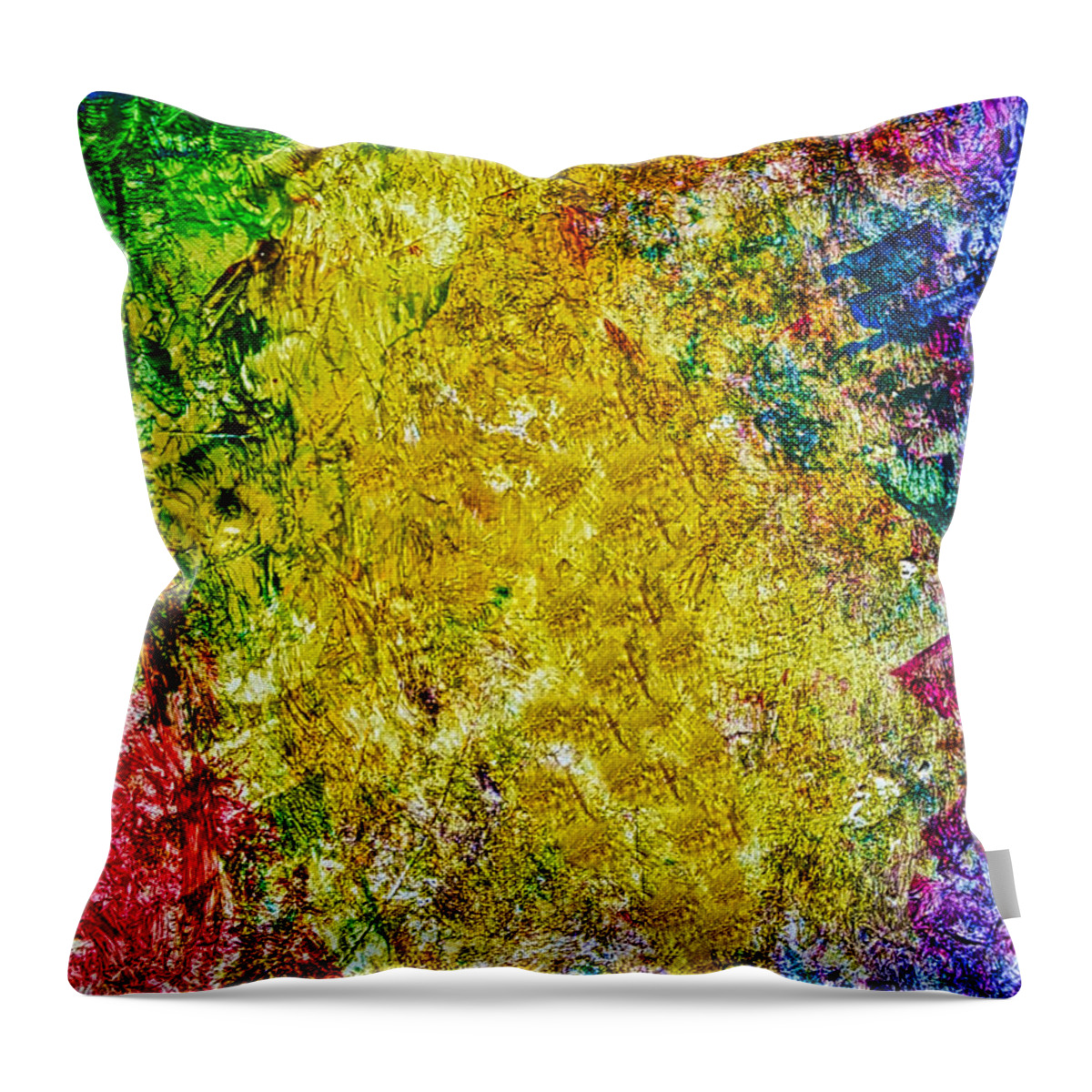 Abstract Painting Throw Pillow featuring the painting Lyrical Painting 504 by Joan Reese
