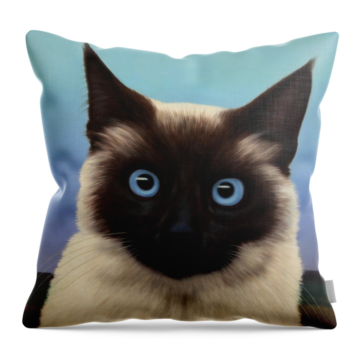 #faatoppicks Throw Pillow featuring the painting Machka 2001 by James W Johnson