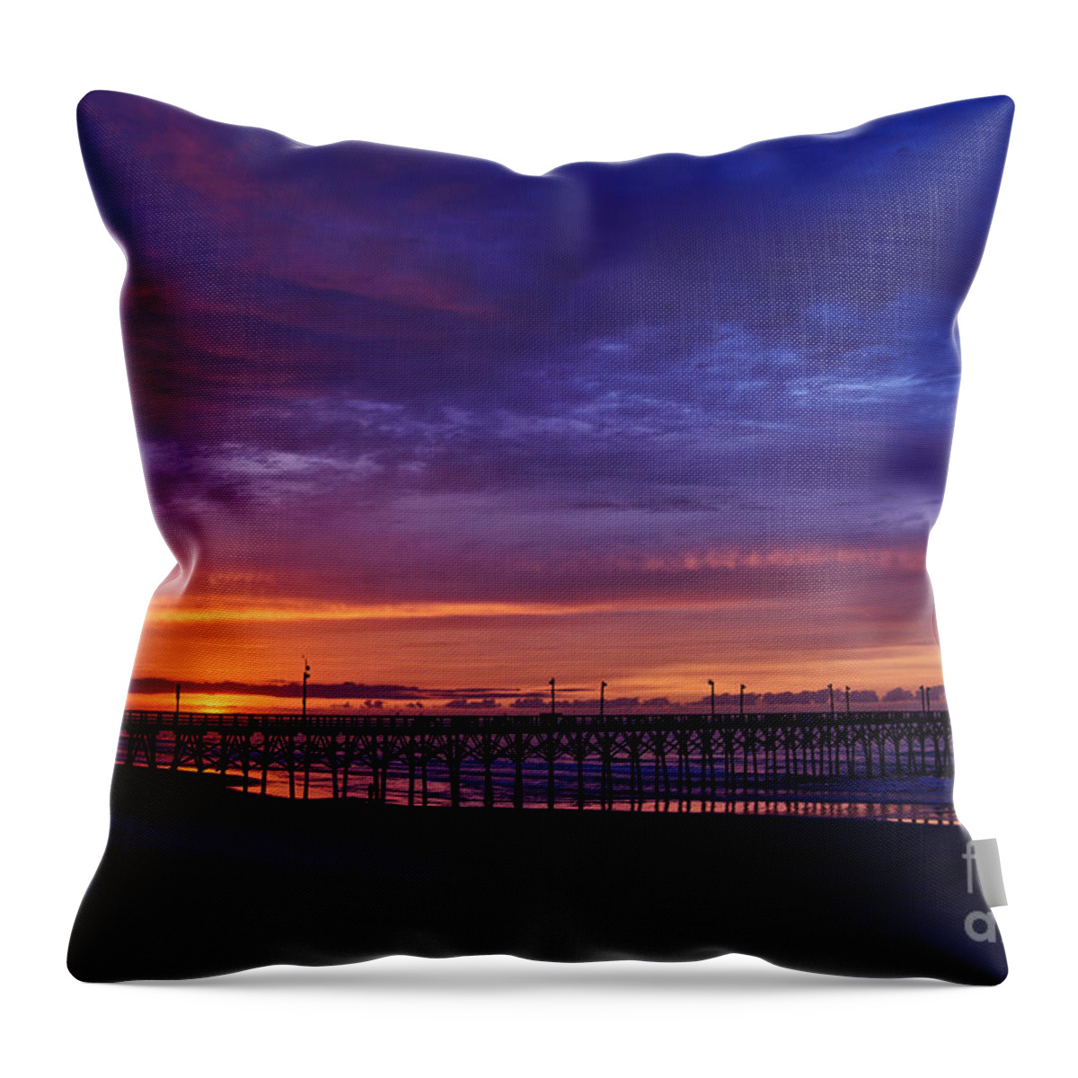Sunrise Throw Pillow featuring the photograph Magenta Morning by DJA Images