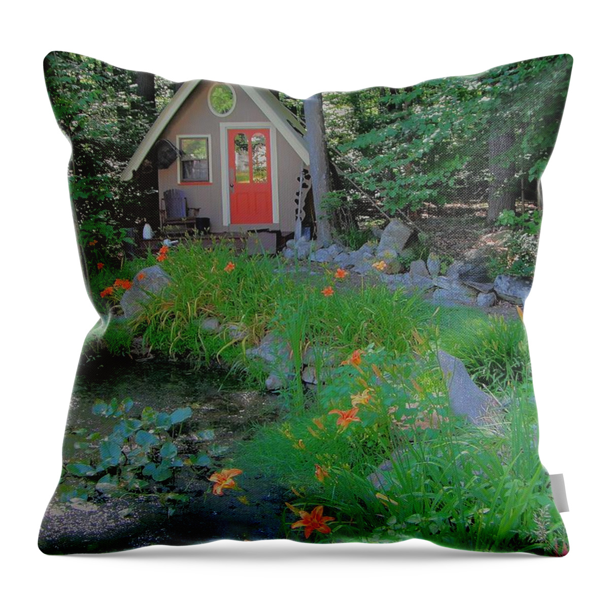 Garden Throw Pillow featuring the photograph Magic Garden by Susan Carella