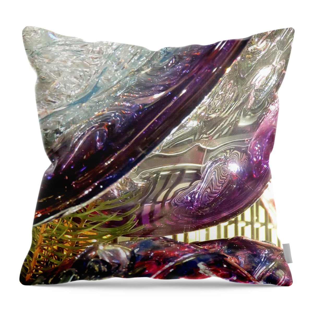Purple Throw Pillow featuring the photograph Magical Purple by Jennifer Wheatley Wolf