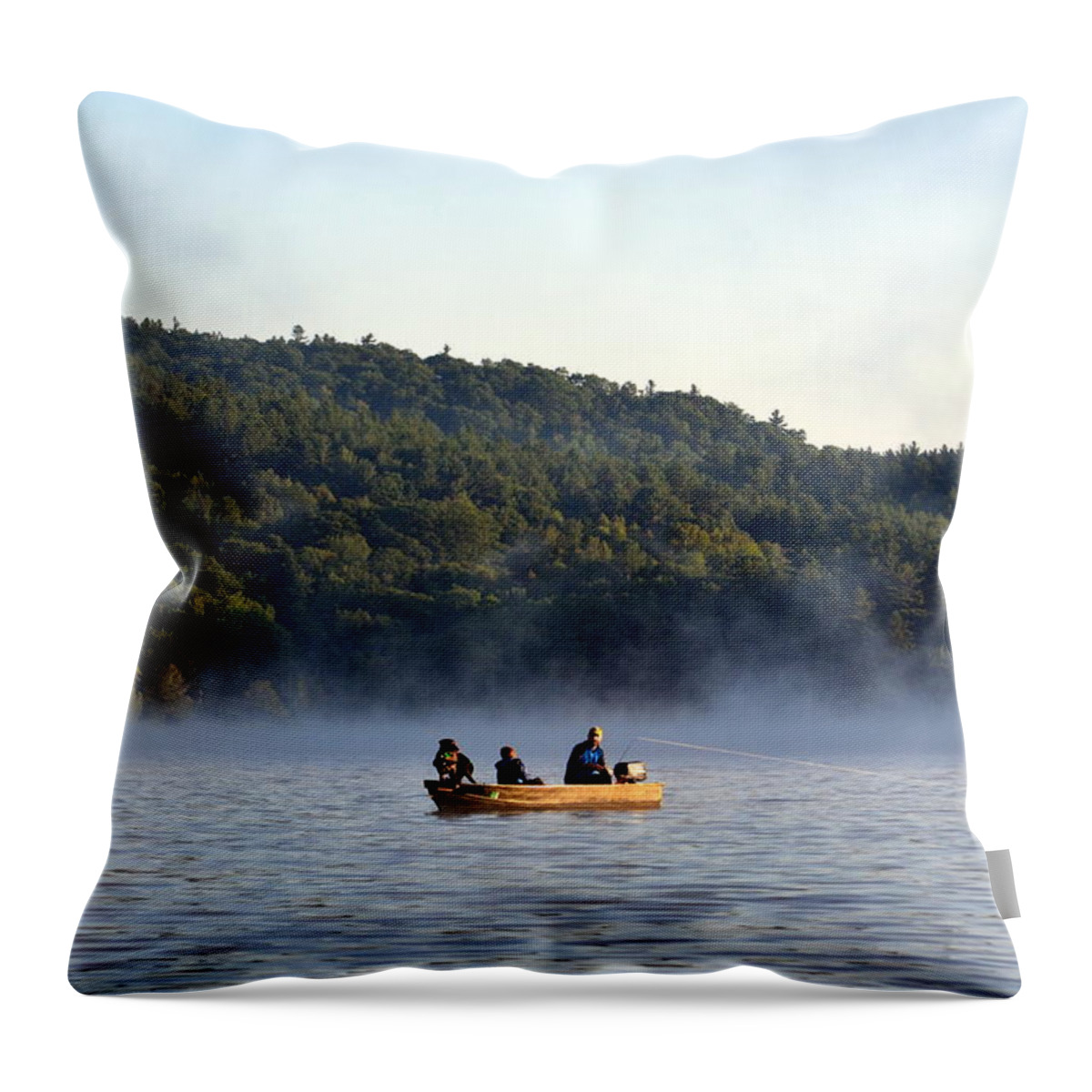 Fishing Throw Pillow featuring the photograph Maine Life by Colleen Phaedra