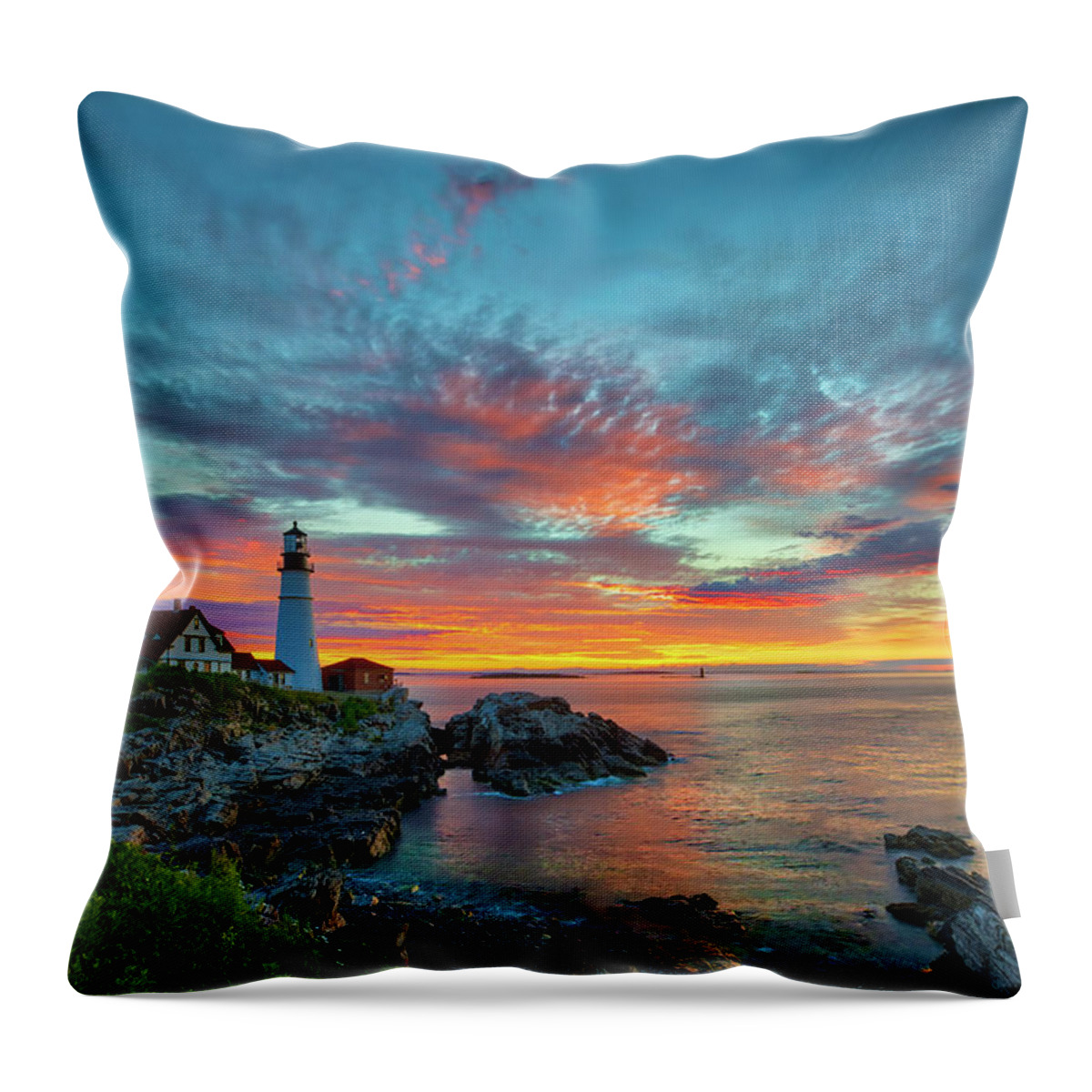 Maine Throw Pillow featuring the photograph Maine The Way by Juergen Roth