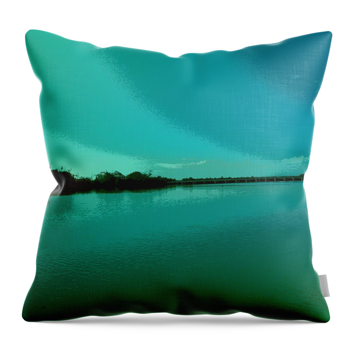 Landscape Throw Pillow featuring the photograph Majestic Skies by Florene Welebny