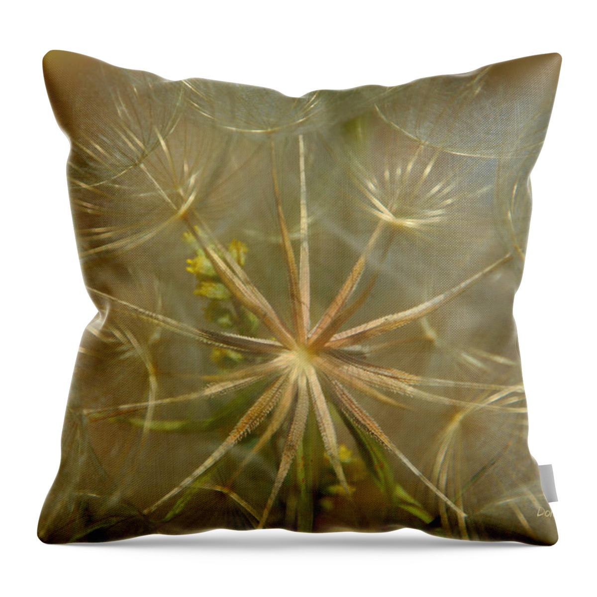Dandelion Throw Pillow featuring the photograph Make A Wish by Donna Blackhall