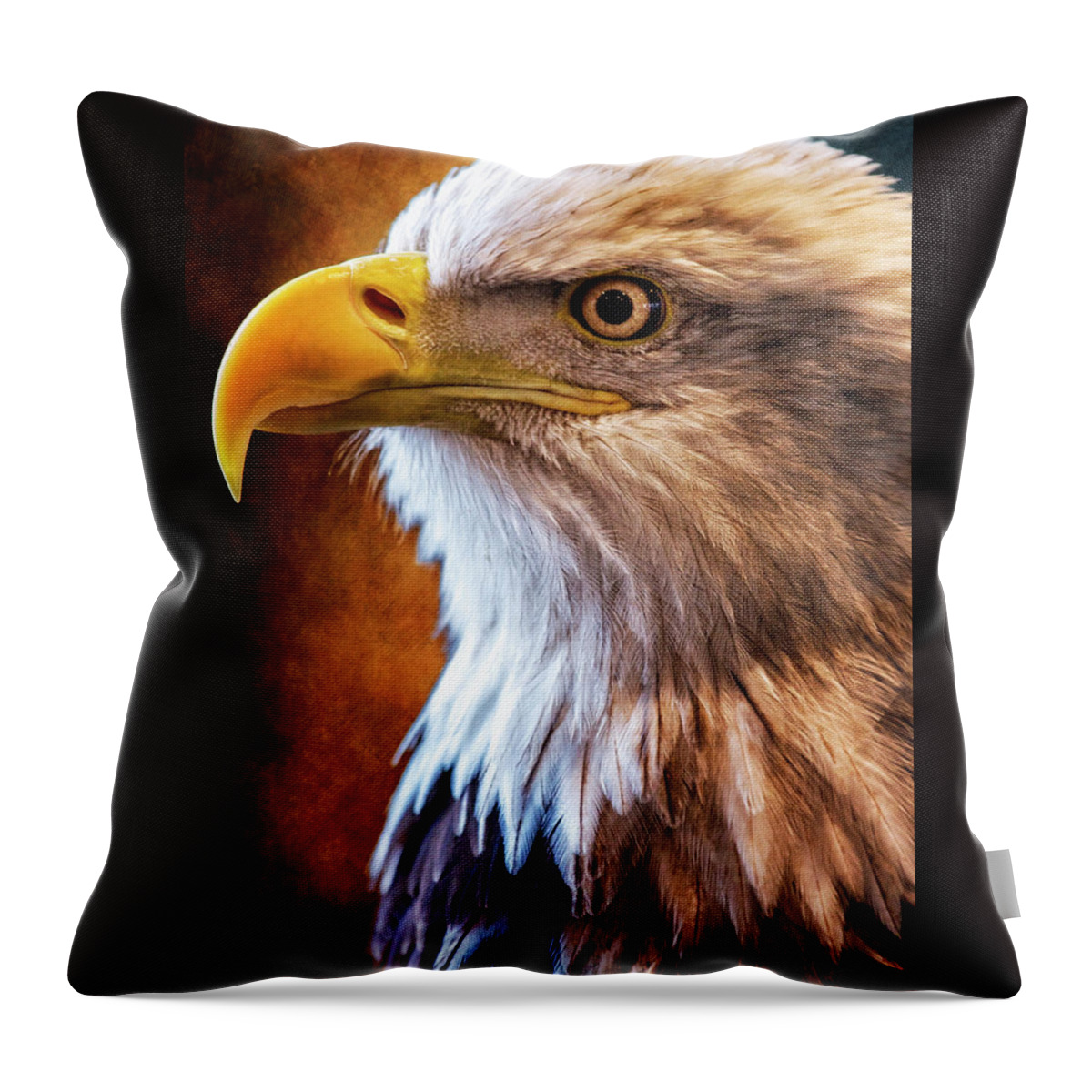 Bald Eagle Throw Pillow featuring the photograph Make America Proud Again by Bill and Linda Tiepelman