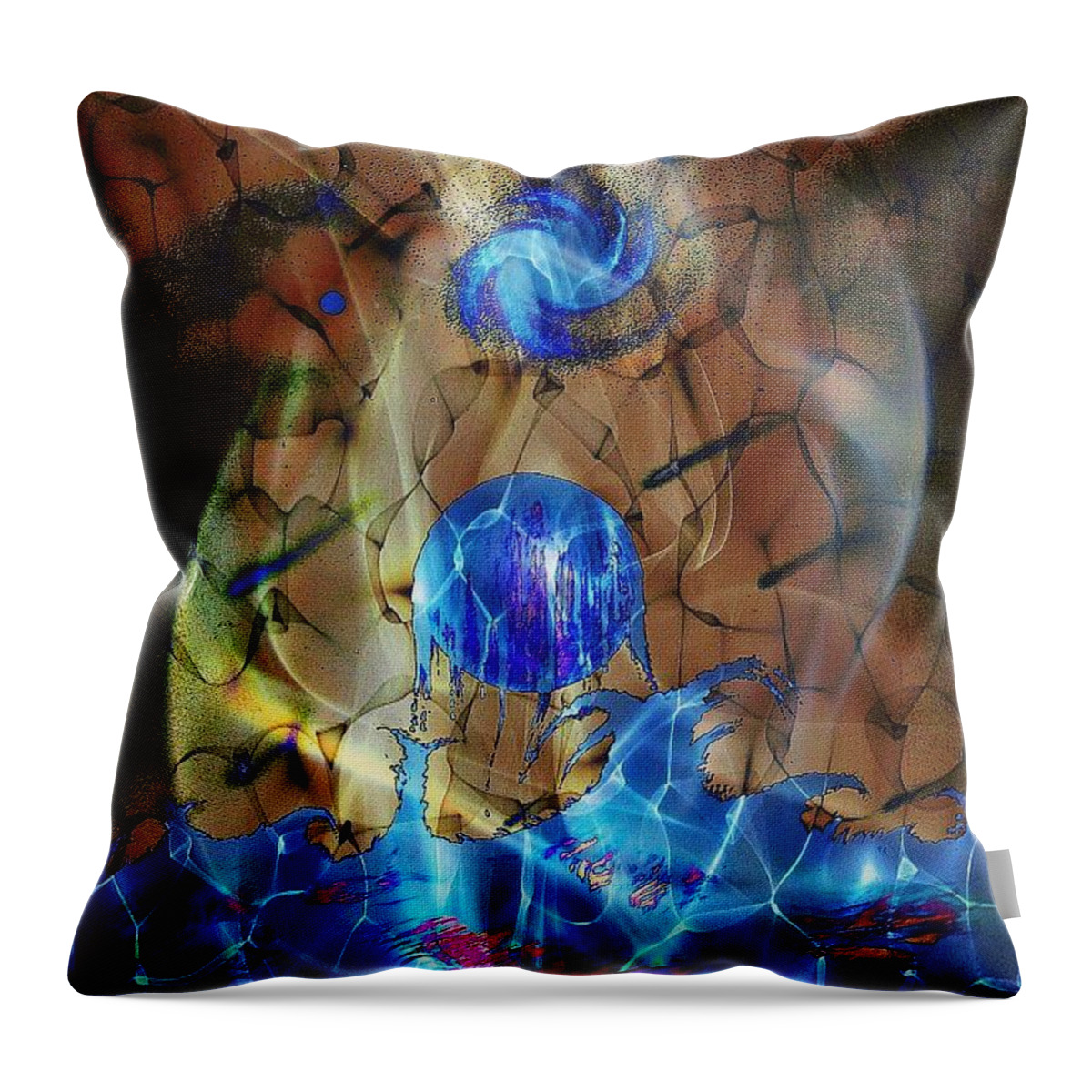 Planets Throw Pillow featuring the digital art Make your own Story by David Neace