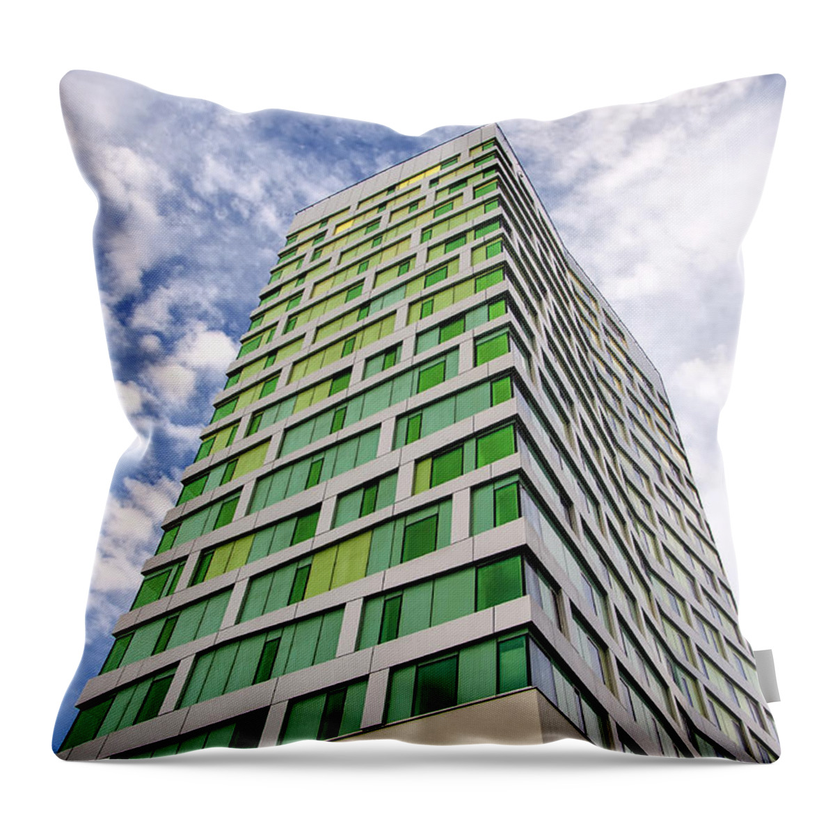 Tower Throw Pillow featuring the photograph Malmo Point Hyllie Tower by Antony McAulay