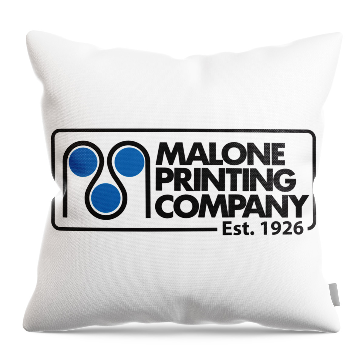  Throw Pillow featuring the digital art Maloine Printing Signage by Kevin Putman