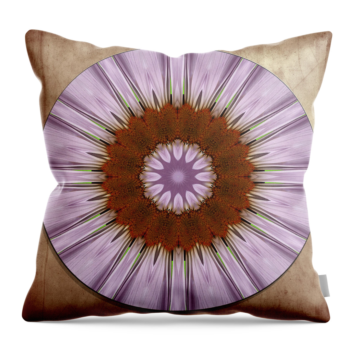 Cards Throw Pillow featuring the photograph Mandalas 1 by Thomas Leparskas